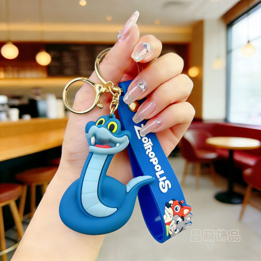 New Cartoon Crazy Animal City Keychain Cute Judy Keychain Men and Women's Bag Couple Pendant