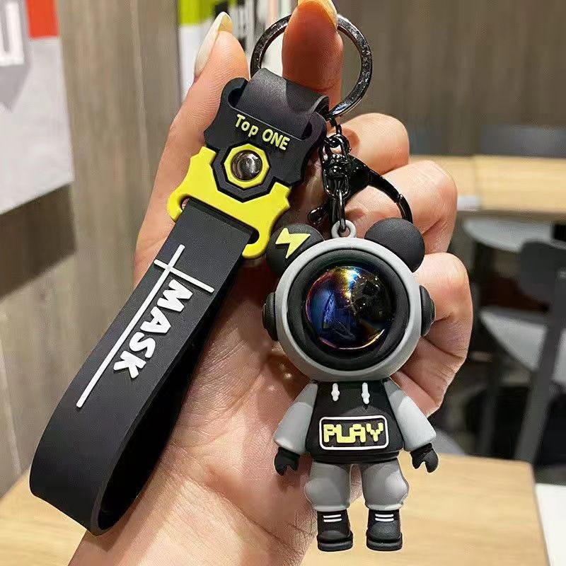 Creative Trendy Keychain Bag Pendant Flash Bear Keychain Cartoon Doll Pendant Keychain Gift Gift