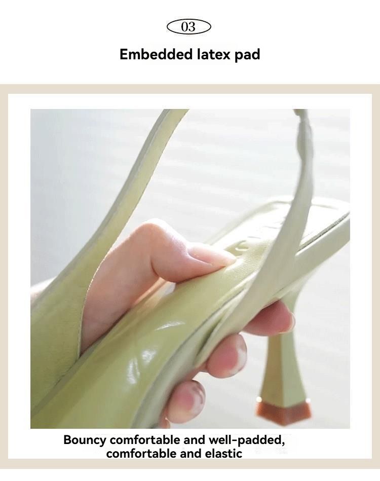 Women's comfortable and durable high heels sandals women's banquet single shoes toe sandals pointed high heels women's shoes