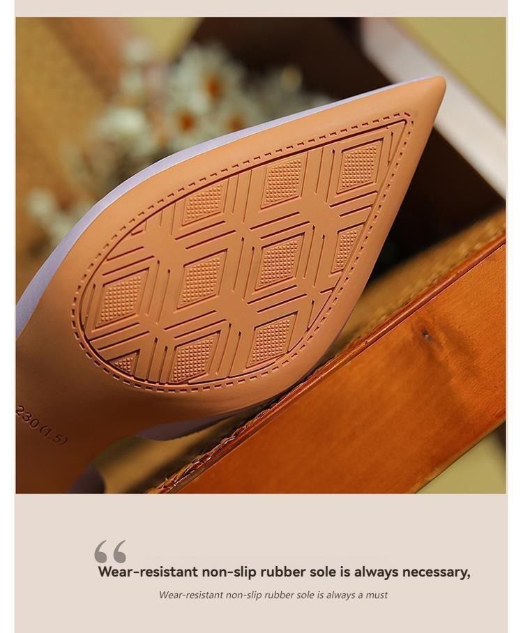 Women's comfortable and durable high heels sandals women's banquet single shoes toe sandals pointed high heels women's shoes