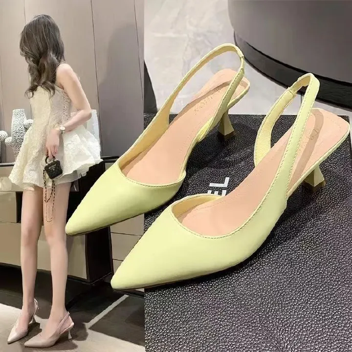 Women's comfortable and durable high heels sandals women's banquet single shoes toe sandals pointed high heels women's shoes