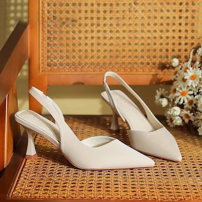 Women's comfortable and durable high heels sandals women's banquet single shoes toe sandals pointed high heels women's shoes