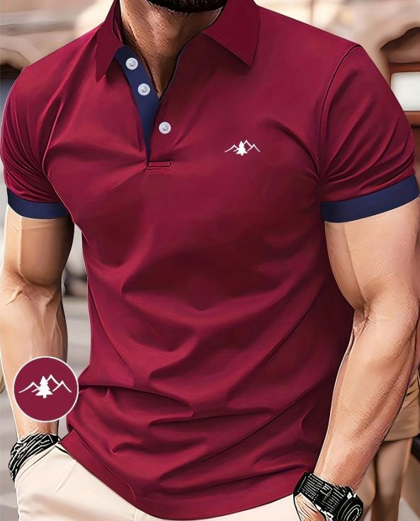 Summer men's breathable and moisture wicking shirt, short sleeved zipper polo shirt, short sleeved polo shirt, collar shirt, business casual men's clothing