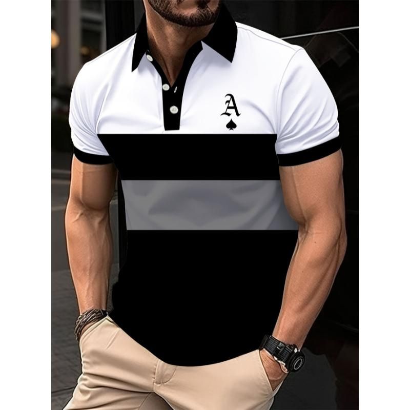 Summer men's breathable and moisture wicking shirt, short sleeved zipper polo shirt, short sleeved polo shirt, collar shirt, business casual men's clothing