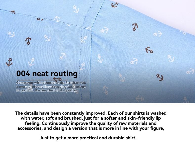 Spring and Autumn Men's Casual Breathable Anti Wrinkle Long Sleeve Shirt Printed Shirt Non Ironing Men's Shirt Anti Staining Shirt Men's Shirt