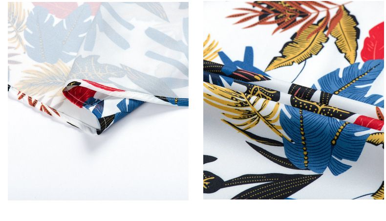 Large men's breathable wrinkle resistant short sleeved shirt, Hawaiian beach shirt, casual stretch ice silk cool men's short sleeved shirt, men's clothing