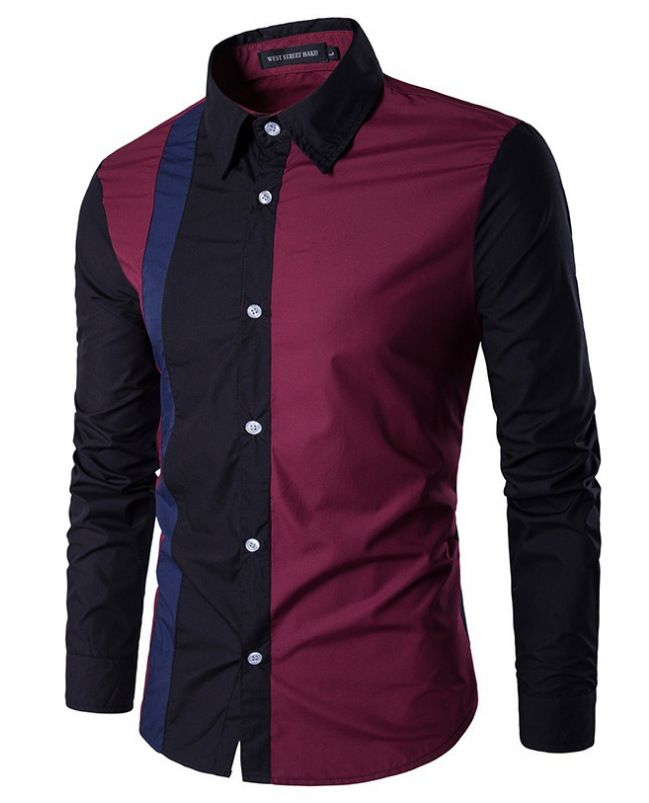 Men's wear-resistant and wrinkle resistant long sleeved shirt, casual long sleeved cardigan, men's lapel