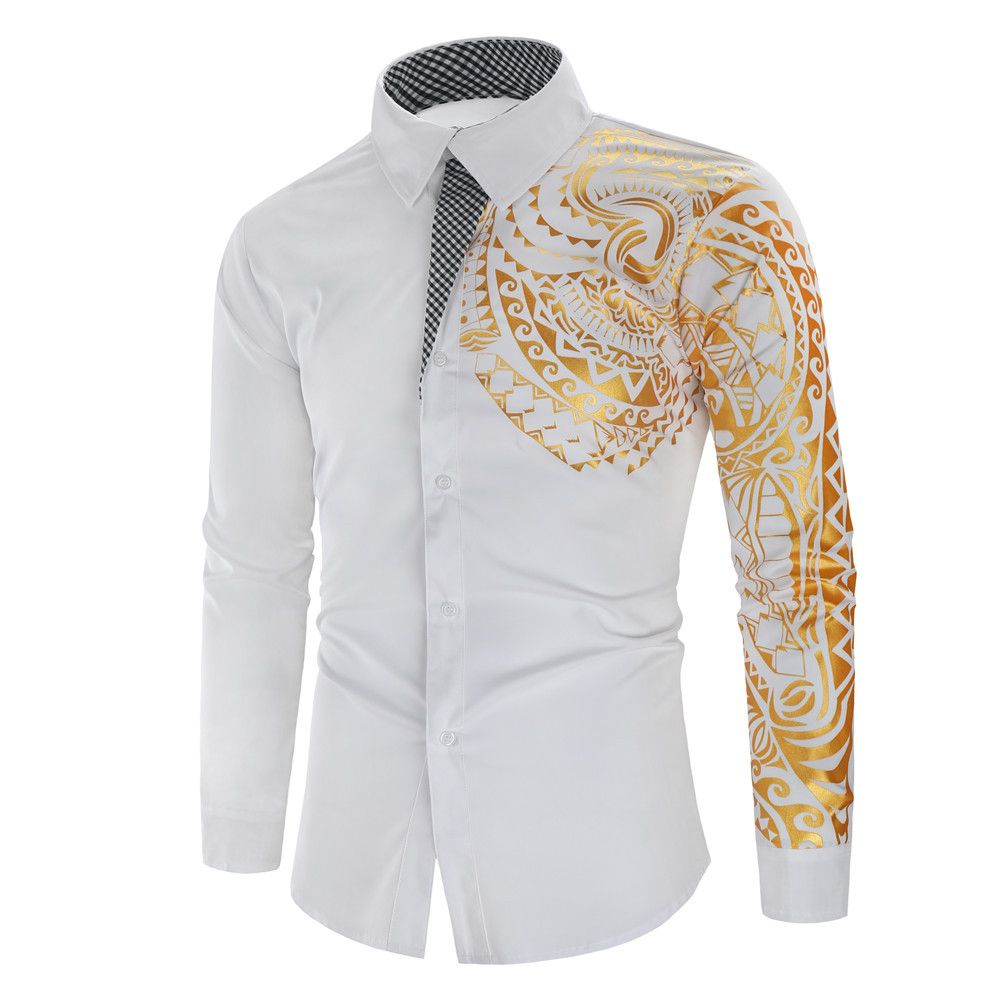 New Arrival: Men’s Summer Long-Sleeve Shirt – Fashionable Retro Print Long-Sleeve Shirt