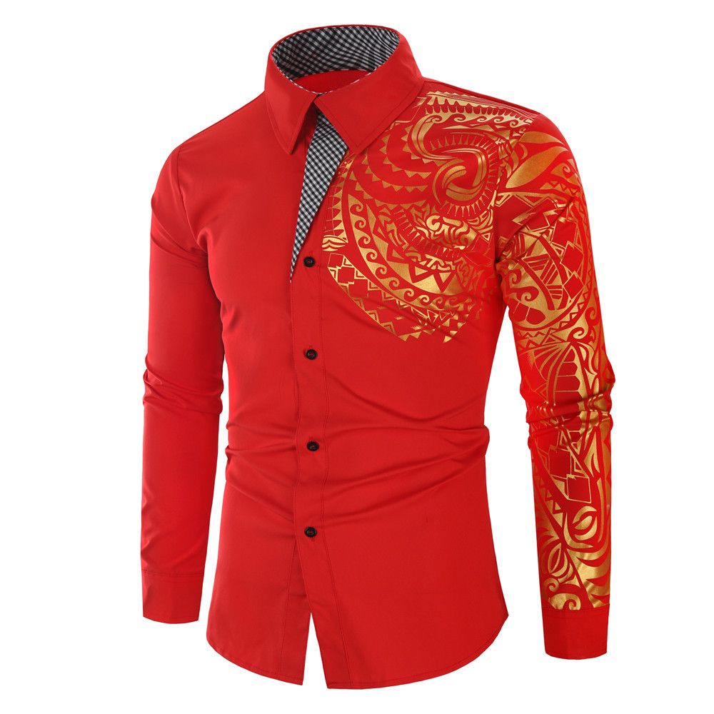 New Arrival: Men’s Summer Long-Sleeve Shirt – Fashionable Retro Print Long-Sleeve Shirt