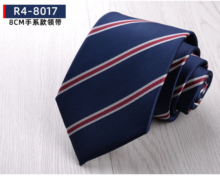 Men's Formal Business Tie, 8cm, Groom's Wedding Tie, Striped Pattern