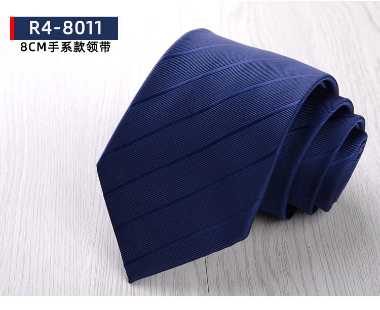 Men's Formal Business Tie, 8cm, Groom's Wedding Tie, Striped Pattern
