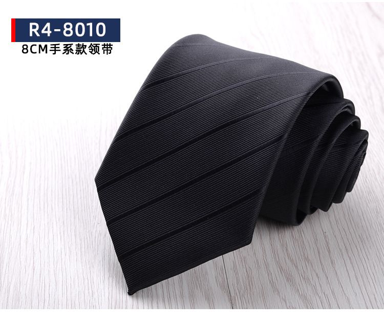Men's Formal Business Tie, 8cm, Groom's Wedding Tie, Striped Pattern
