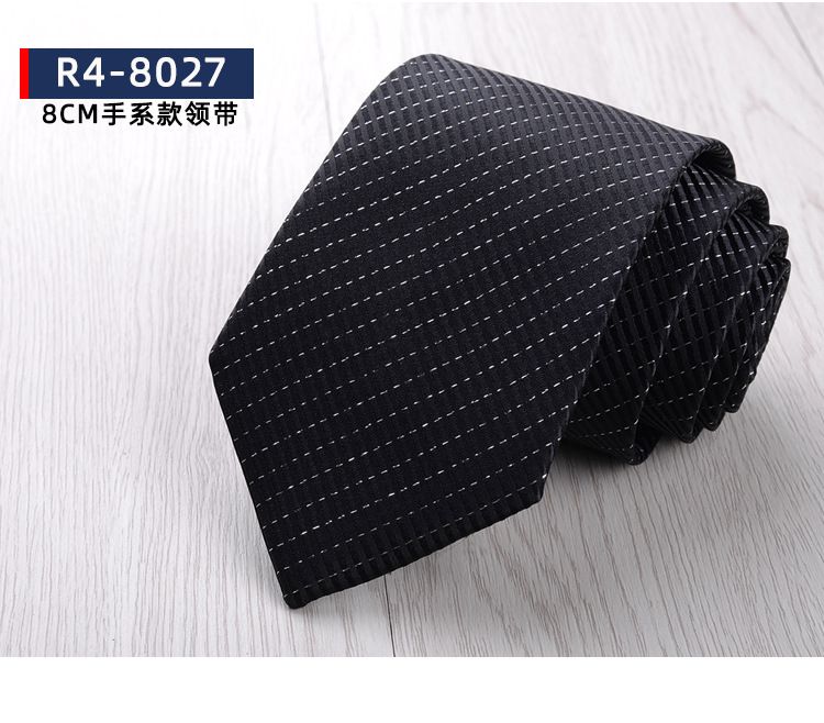 Men's Formal Business Tie, 8cm, Groom's Wedding Tie, Striped Pattern