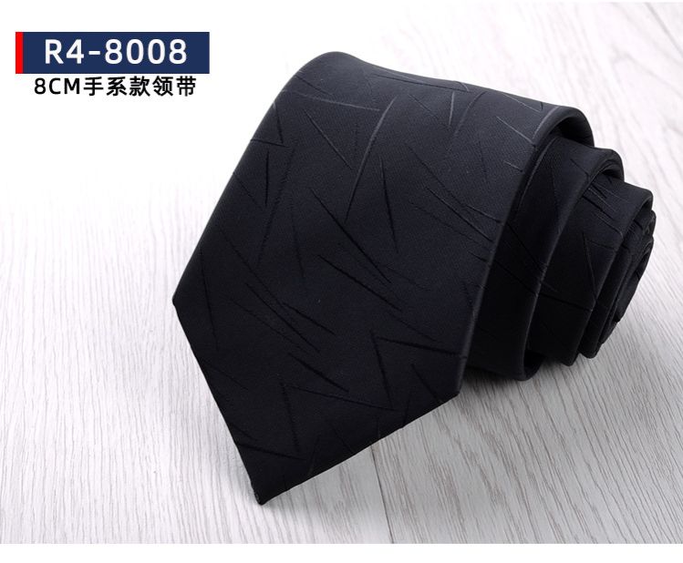 Men's Formal Business Tie, 8cm, Groom's Wedding Tie, Striped Pattern