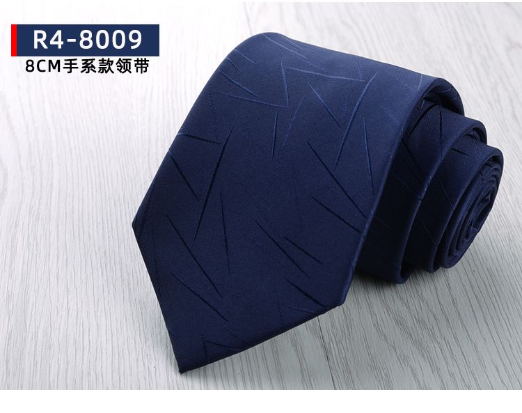 Men's Formal Business Tie, 8cm, Groom's Wedding Tie, Striped Pattern