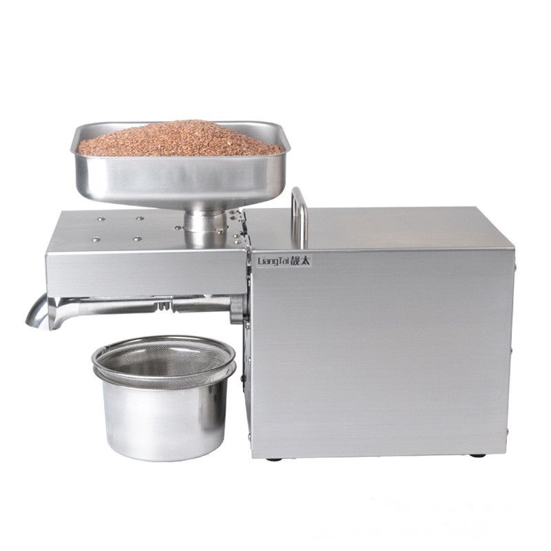 220V Fully Automatic Stainless Steel Oil Press – Compact Domestic Oil Press for Hot and Cold Pressing – CE Certified