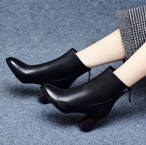 New Arrival: Women's Fashionable High-Heeled Ankle Boots, Women's Short Boots, Women's Footwear