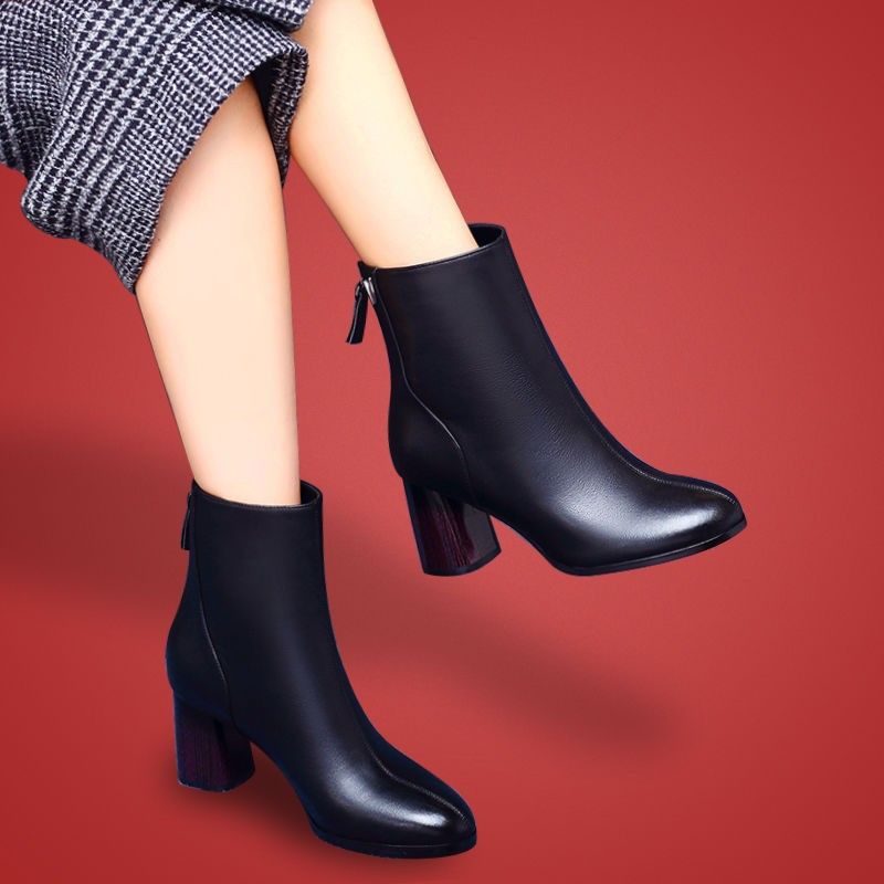New Arrival: Women's Fashionable High-Heeled Ankle Boots, Women's Short Boots, Women's Footwear