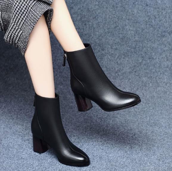 New Arrival: Women's Fashionable High-Heeled Ankle Boots, Women's Short Boots, Women's Footwear