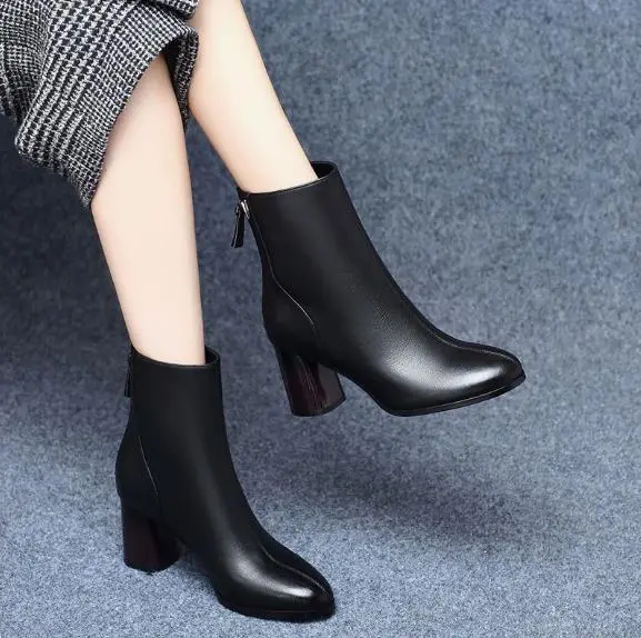 New Arrival: Women's Fashionable High-Heeled Ankle Boots, Women's Short Boots, Women's Footwear