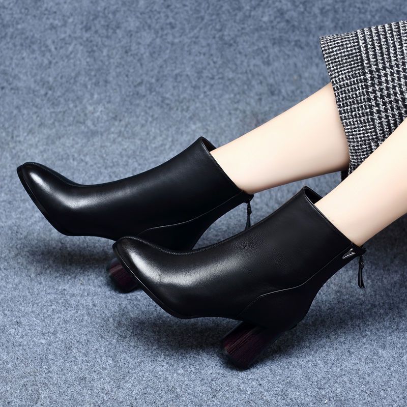 New Arrival: Women's Fashionable High-Heeled Ankle Boots, Women's Short Boots, Women's Footwear