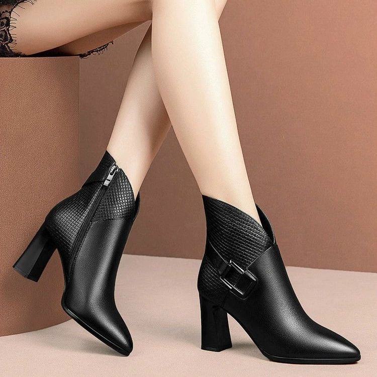 New Arrival: Women's Fashionable Non-Slip Ankle Boots, High-Heeled Boots, Women's Ankle Boots, Women's Short Boots