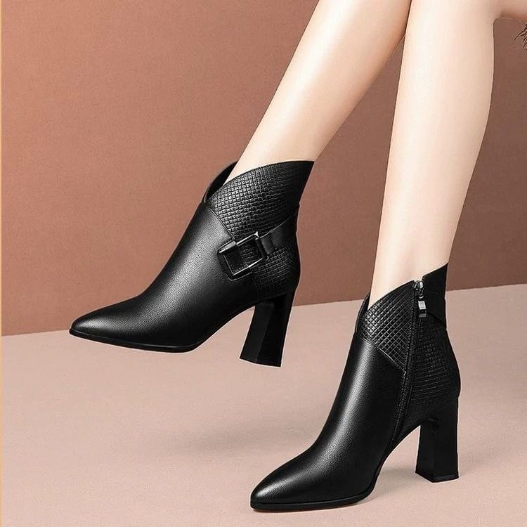 New Arrival: Women's Fashionable Non-Slip Ankle Boots, High-Heeled Boots, Women's Ankle Boots, Women's Short Boots