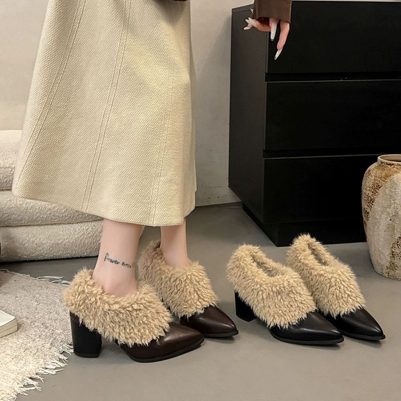 New Arrival: Women's Fashionable Non-Slip Ankle Boots, High-Heeled Boots, Women's Ankle Boots, Women's Short Boots