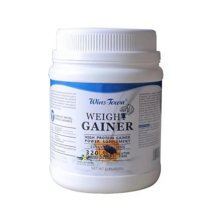 WINS TOWN WEIGHT GAINER HIGH PROTEIN GAINER POWER SUPPLEMENTS EVERYDAY GAINS 320CAL PER SERVING