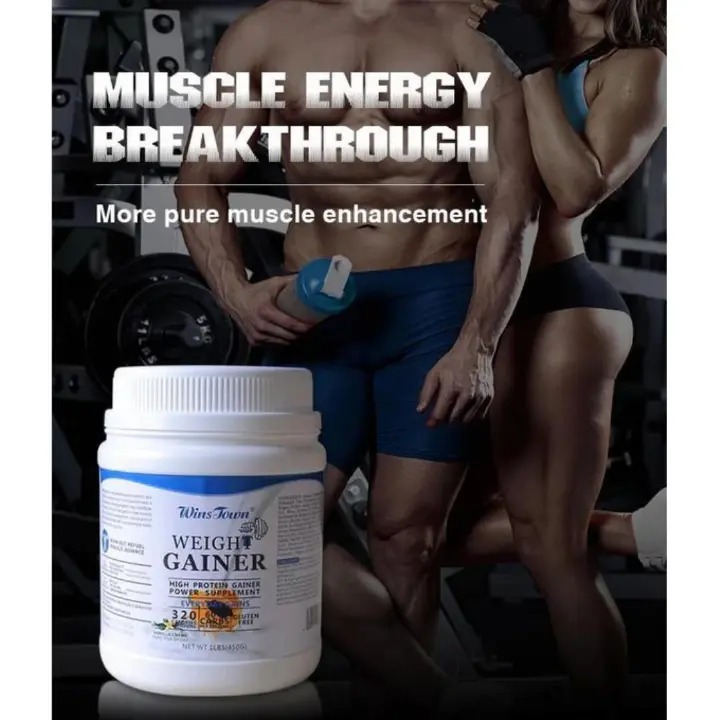 WINS TOWN WEIGHT GAINER HIGH PROTEIN GAINER POWER SUPPLEMENTS EVERYDAY GAINS 320CAL PER SERVING