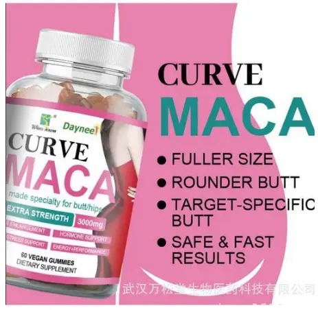 Curve Maca Daynee Gummies for Butt & Hips Enlargement Enhances Curves, Boosts Energy, & Balances Hormones. Curve Maca is a natural supplement which Stimulates Curves and Shape Effectively For Women
