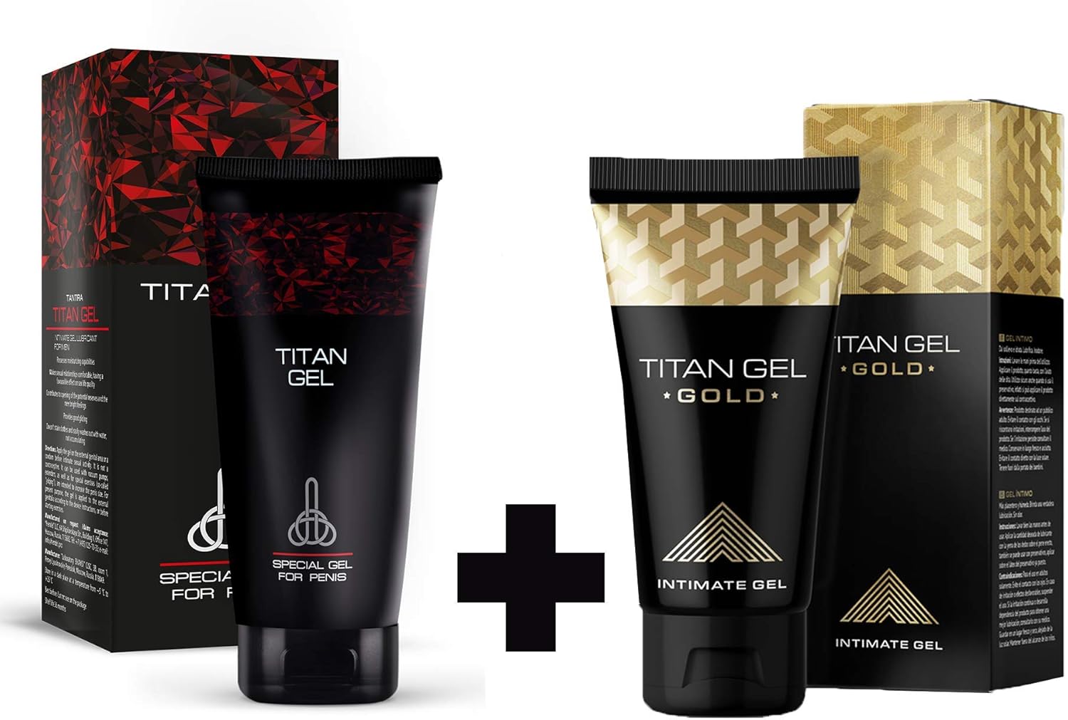Original Titan Gel Tantra & Gold Combo – Men’s Performance & Endurance Enhancement Gel (50ml)