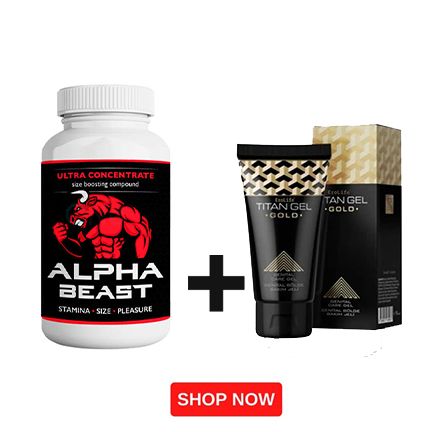 Alpha Beast + Titan Gel Gold Combo – Ultimate Male Performance Pack | Stamina, Libido & Enlargement Support