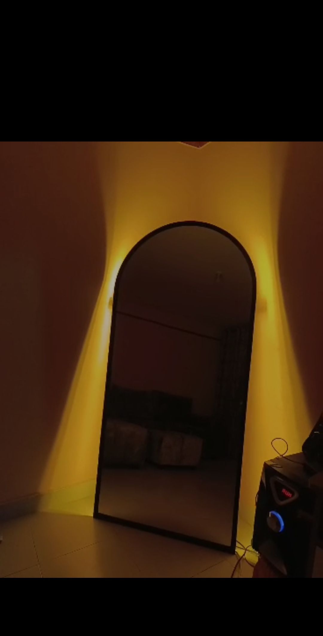 Modern arched,full length wall mirror 6 by 2.5 FT