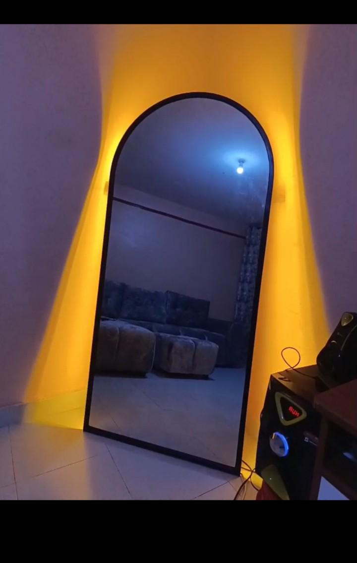 Modern arched,full length wall mirror 6 by 2.5 FT