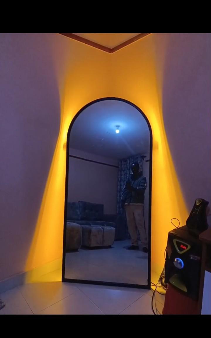 Modern arched,full length wall mirror 6 by 2.5 FT