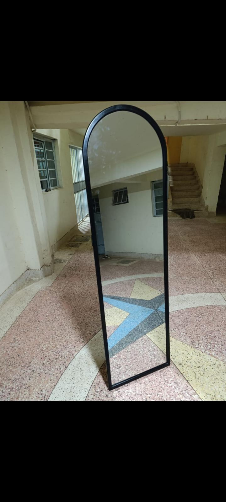 Elegant Arched Floor Mirror with Stand – Full Body Dressing Mirror (168 × 46 cm)