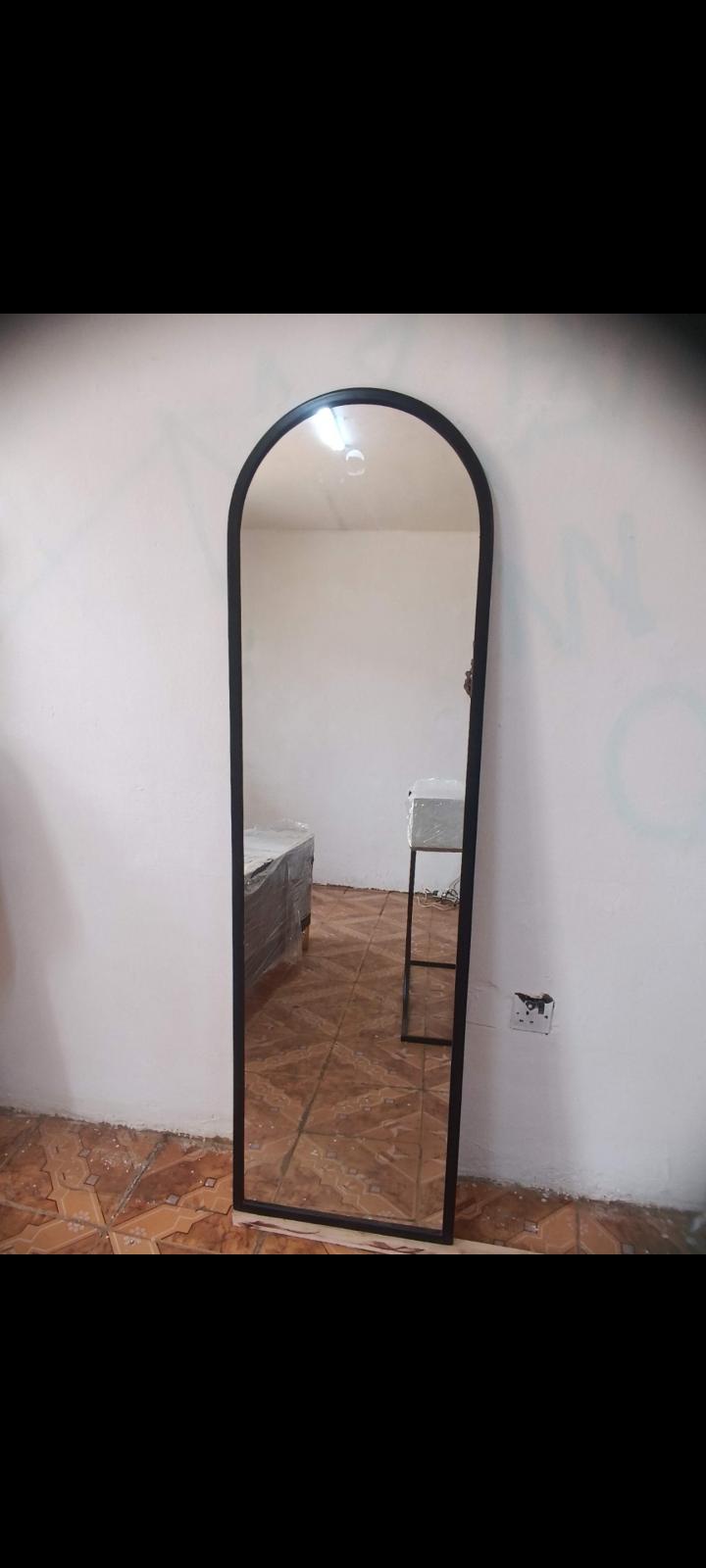 Elegant Arched Floor Mirror with Stand – Full Body Dressing Mirror (168 × 46 cm)