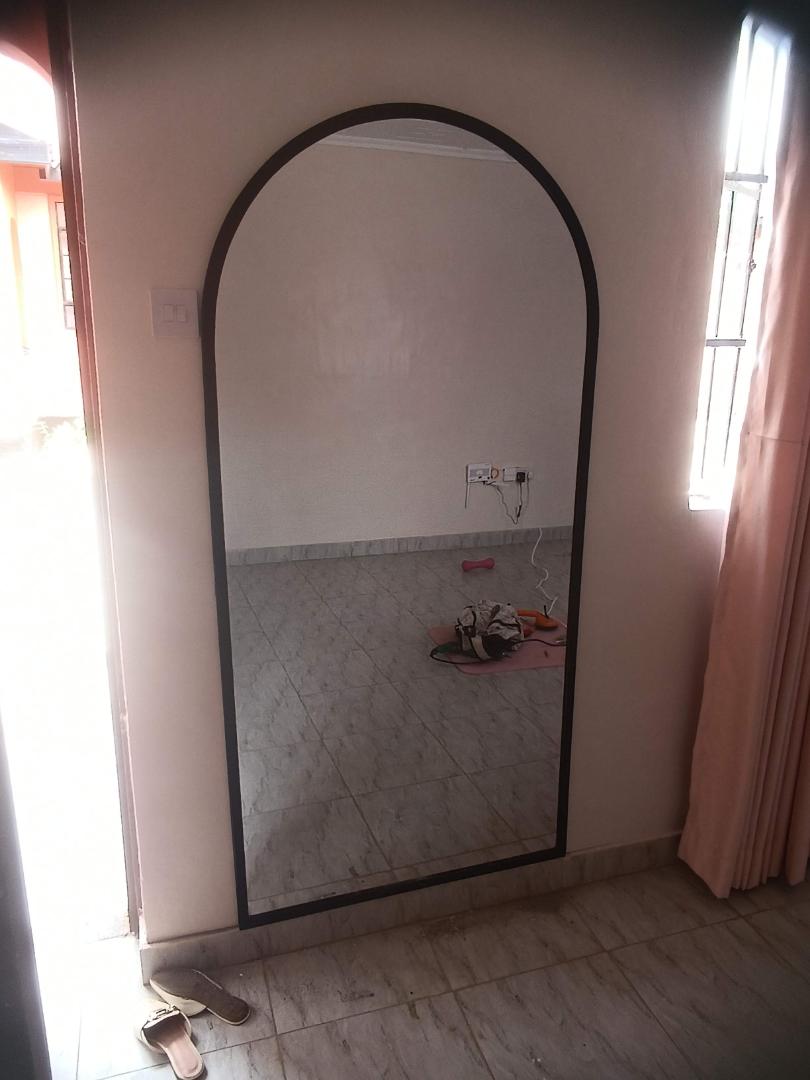 Modern Arch Wall Mirror 86×176 cm – Full Body Decorative Mirror with Strong Frame