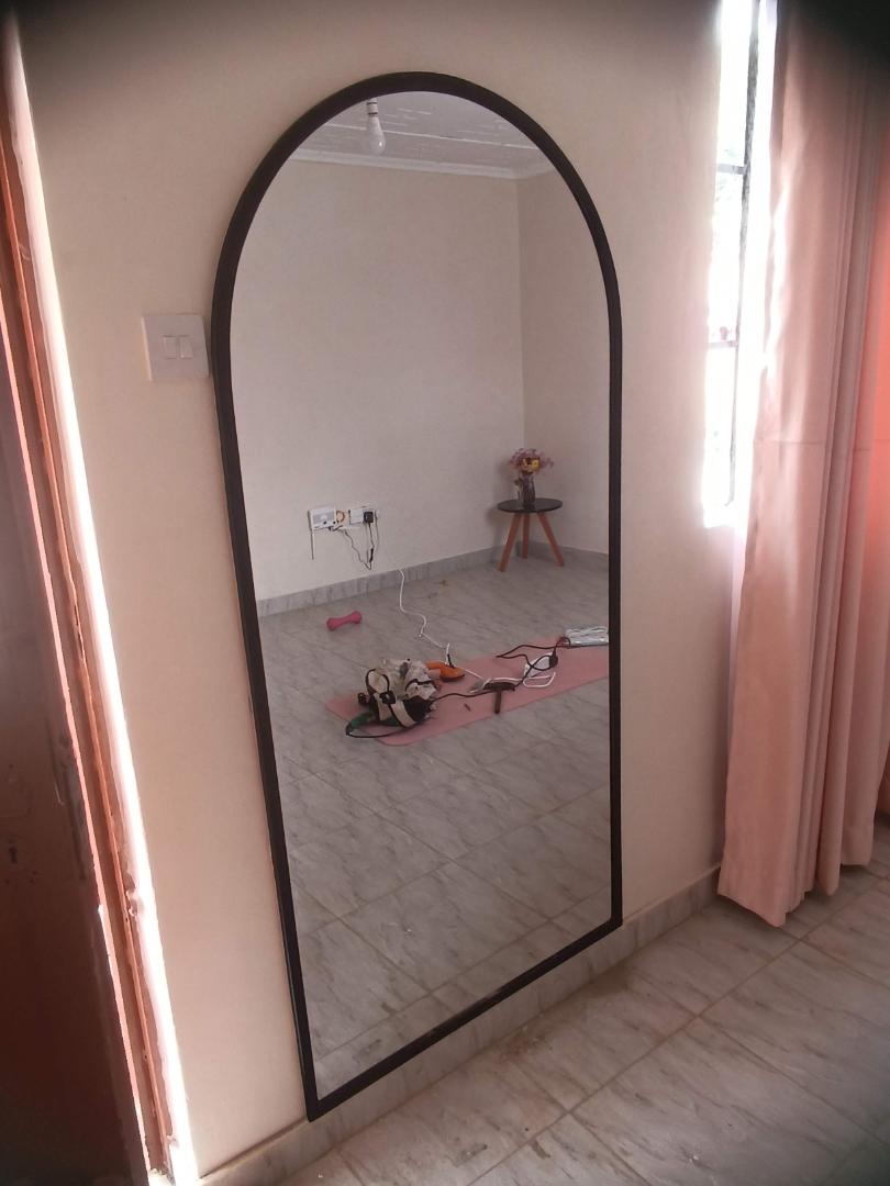 Modern Arch Wall Mirror 86×176 cm – Full Body Decorative Mirror with Strong Frame