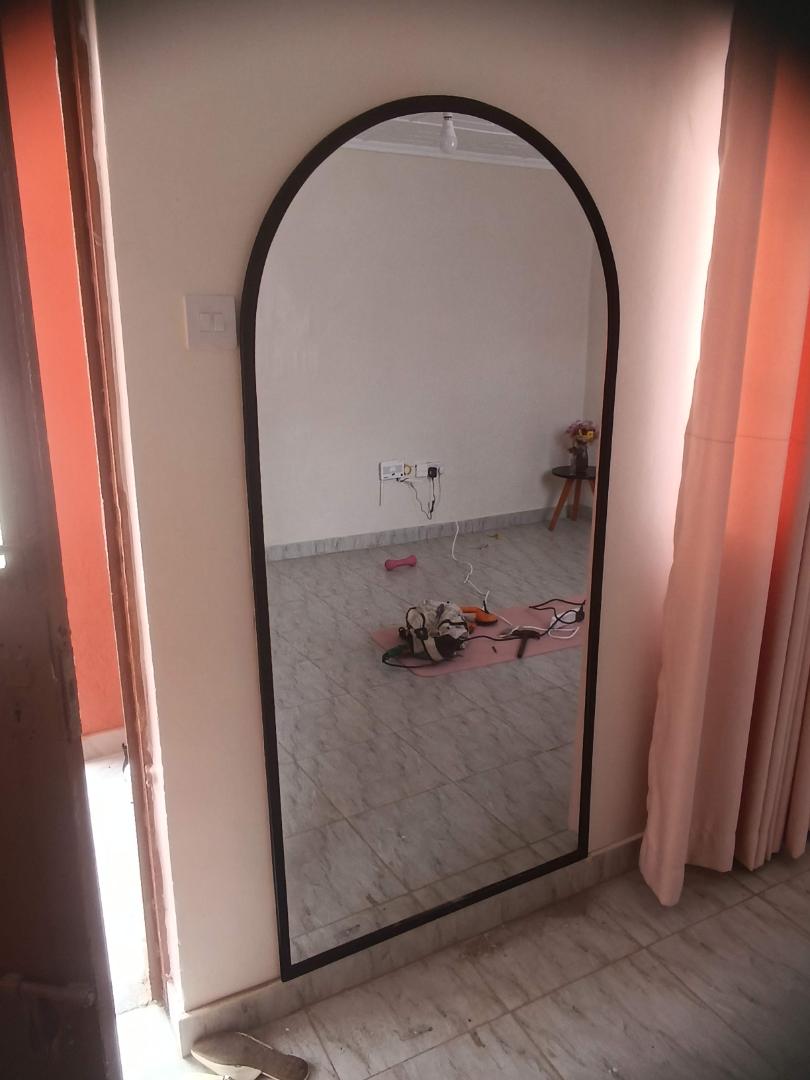 Modern Arch Wall Mirror 86×176 cm – Full Body Decorative Mirror with Strong Frame