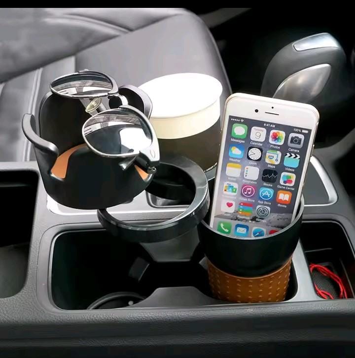 ADJUSTABLE 5-1 MULTIFUNCTION ROTATING CAR CUP HOLDER HAS A DIAMETER OF 40MM- 80MM FOR VEHICLES DEPTH MULTIFUNCTION CUP HOLDER EXTENDER, 360°ADJUSTABLE