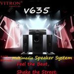 V635 3.1CH Multimedia X-Bass Speaker System Home Theatre System AC/DC Subwoofer Bluetooth Woofer USB/SD/FM Home Audio System with Remote Control V635