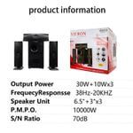 V635 3.1CH Multimedia X-Bass Speaker System Home Theatre System AC/DC Subwoofer Bluetooth Woofer USB/SD/FM Home Audio System with Remote Control V635
