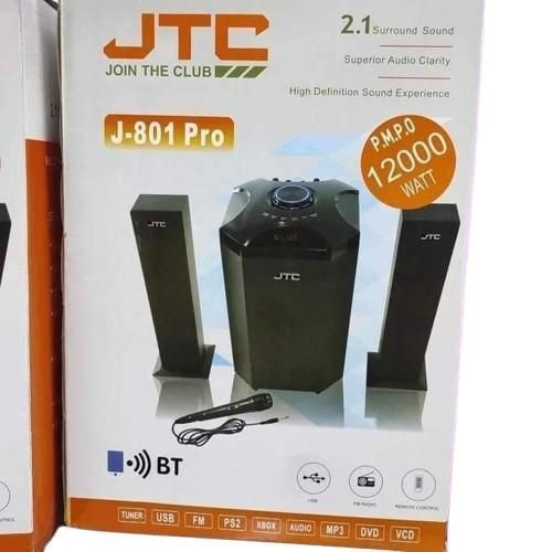 JTC J-801 2.1CH Home Theatre Sub Woofer Bluetooth/FM /USB Speaker Systems
