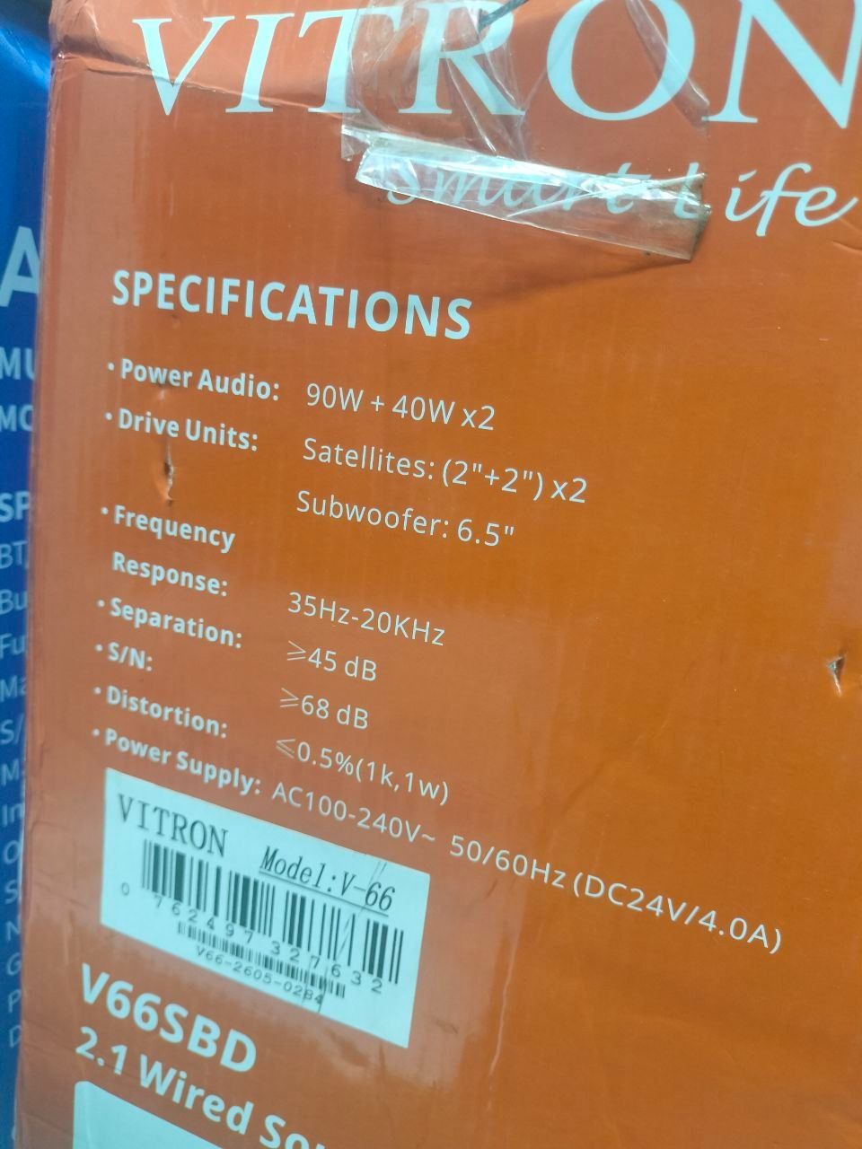 VITRON SYSTEM| Vitron V66SBD 2.1CH Wired Sound bar System – 17,000W