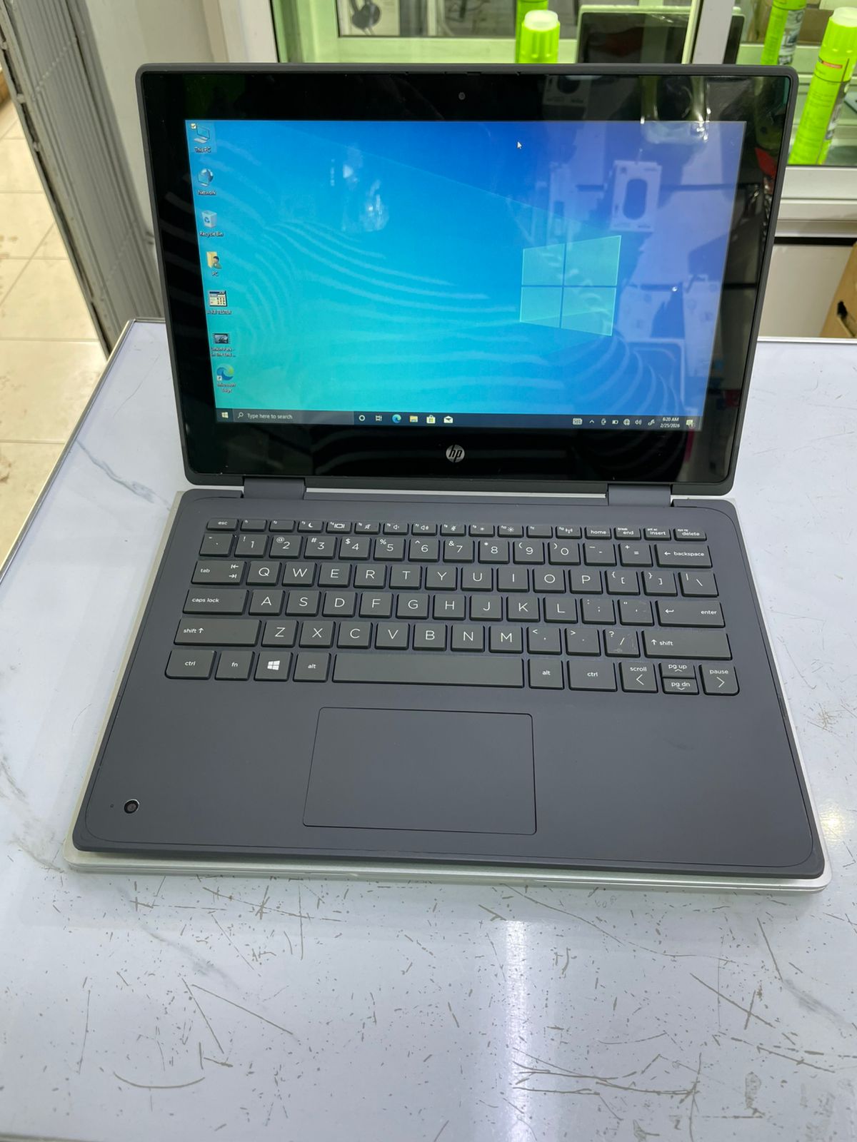 Clean & Professional hp 11 g5 EE x360 Touchscreen Laptop – Celeron, 4GB RAM, 128GB SSD STORAGE (Convertible 2-in-1)12 inches