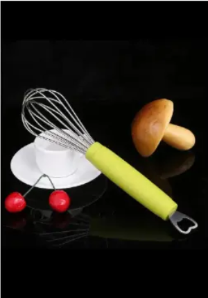 1Pc Stainless Steel Whisk Mixer with opener Wire Cake Egg Frother Beater Baking Tools Kitchen Tool.