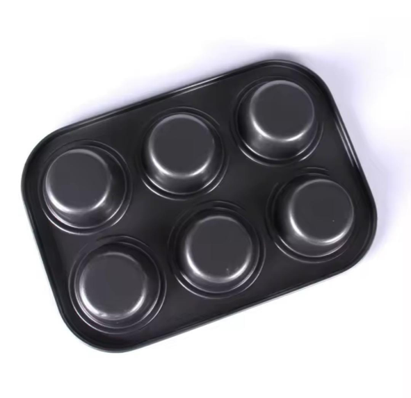 Nonstick CUPCAKE tray 6-Hole Non-Stick Muffin Cupcake Baking Tray