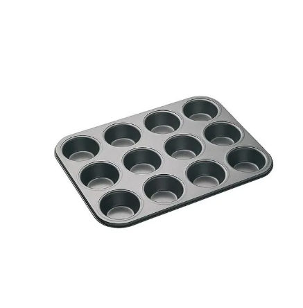 TODAY'S DEAL   12 hole baking tray, non-stick surface for easy release and quick cleanup. Ideal for muffins, cakes, chocolate, bread, mousse, jelly, brownie cupcakes, and even soaps.